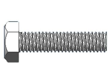 Hex Head Bolt, M6-1 x 25mm